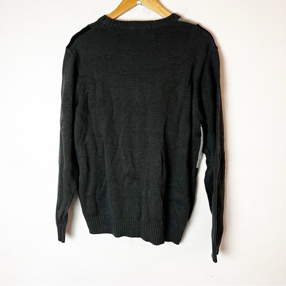 NWT SZ M Oscar De La Renta Gray & Black Sweater - Picture 5 of 6